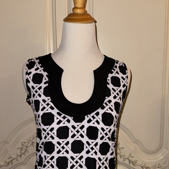 Tunic White House Black Market blouse top shirt scoop neck XS sleeveless long S - Picture 5 of 9